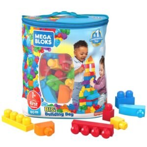 Mega Bloks First Builders Big Building Bag with Big Building Blocks,